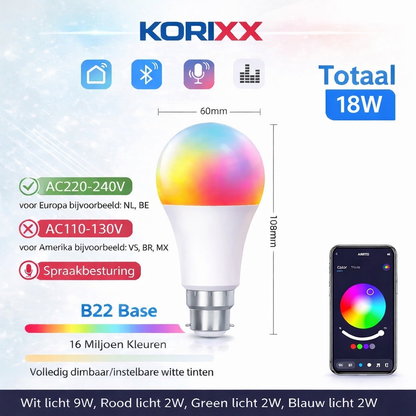 Slimme Tuya Bluetooth LED Lamp RGB (18W)